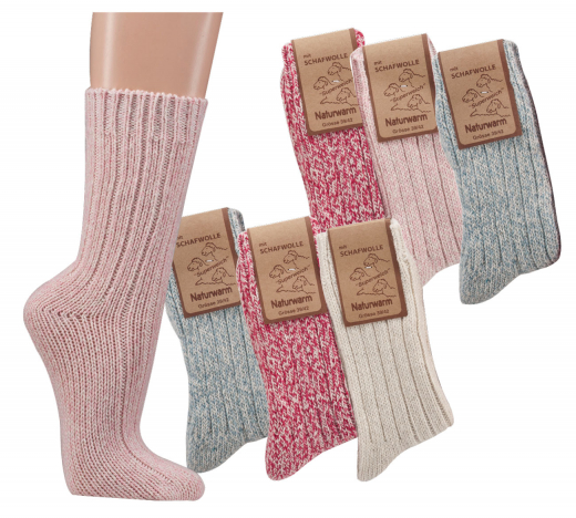 Norwegersocken 3er-Teilung, Wintersocken, Socken